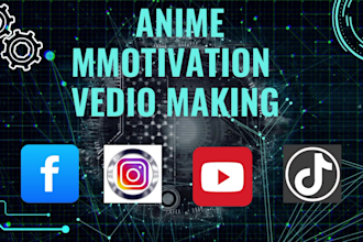 make viral anime motivation video reels,posts