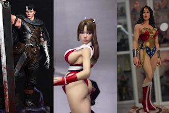 3d print and paint anime model miniature painting warhammer 40k resin printing