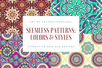 design seamless patterns for textile