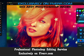 do any photoshop image editing or manipulation