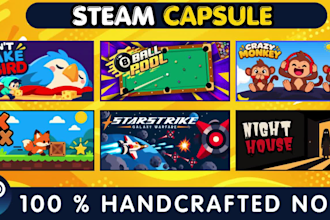 design and create eye catching steam capsule art for your indie game