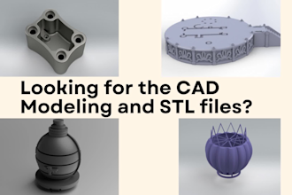 do 3d design, stl file and cad design for 3d printing