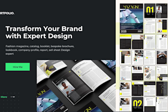 design fashion magazine, catalog, lookbook, booklet and bespoke brochure