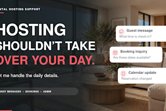 be your airbnb cohost for guest communication and booking support
