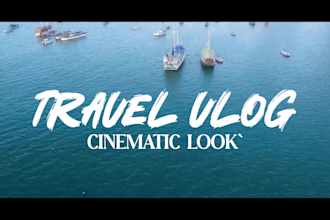 professionally edit vlog, travel  and drone videos for you