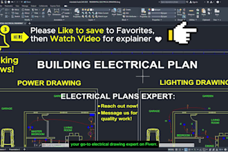 do electrical drawings and schemes on floor plans using autocad
