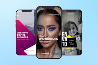 design promotional tik tok short promo and instagram video ads