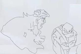 2d traditional frame by frame, 2d hand drawn flipbook, 2d line art animation