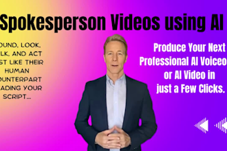 create ai spokesperson with real human avatars