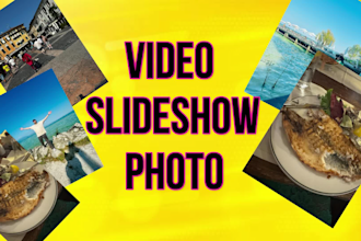 create wedding, birthday, anniversary, funeral photo video slideshow with music