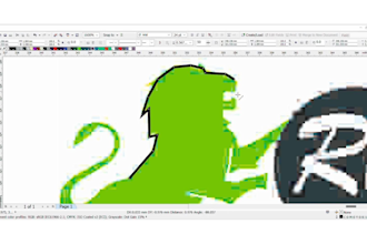 manually vector trace, convert image to vector any format