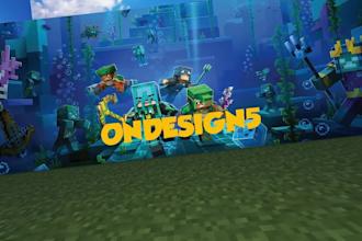 do awesome minecraft youtube banner with 3d rendered skin