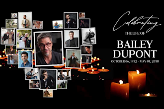 create heartfelt memorial birthday wedding slideshow videos