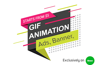 create stunning animation gif and web banner ads design