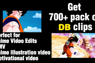 provide anime clips of dragonball for your edits or amv