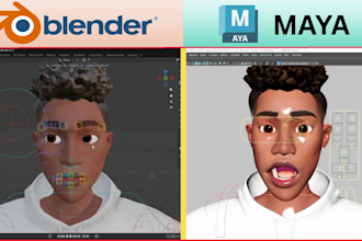 rigging your 3d character professionally  in blender and maya