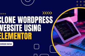 clone, duplicate or redesign your wordpress website using elementor