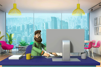 create eyecatching 3d cartoon advertisement ads videos