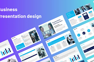 design clean powerpoint presentation and investor pitch deck