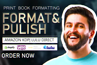 setup lulu direct amazon kdp kindle ads format book publishing shopify redesign