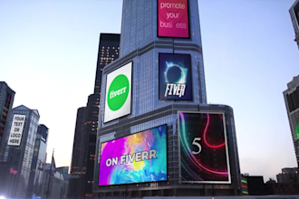 add your logo on buildings in big city