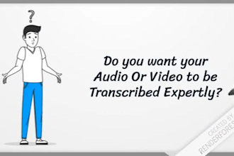 do 60 minutes flawless audio transcription in 24 hours