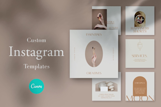 design custom instagram templates in canva