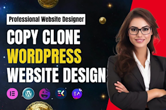 copy clone website duplicate redesign wordpress website with elementor pro