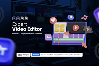 edit music, ads, wedding, and podcast videos for youtube