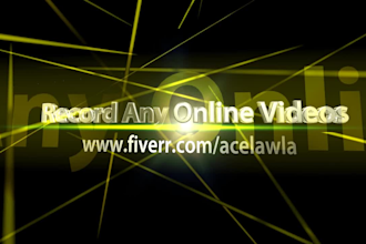 record your webinar or online video