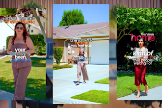 edit trendy real estate reels and real estate video editing