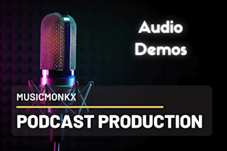 do professional podcast editing, mixing and mastering