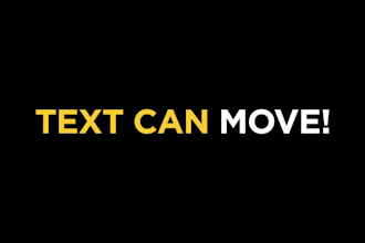 do kinetic typography or add animated text, titles on video