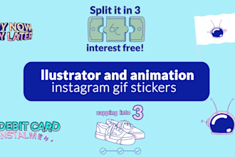 create unique gifs for logo and icons