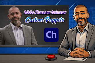 create a professional adobe character animator puppet
