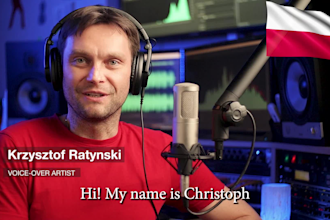 record pro polish voice over for any narration