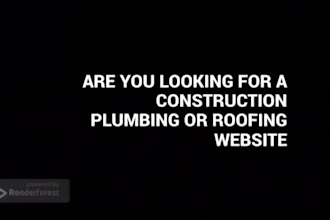 build construction website, plumbing website or roofing website