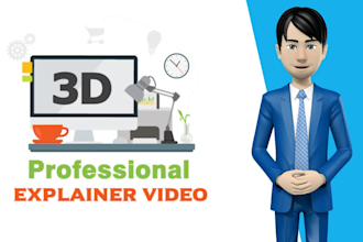 create a professional explainer video with 3d spokesperson