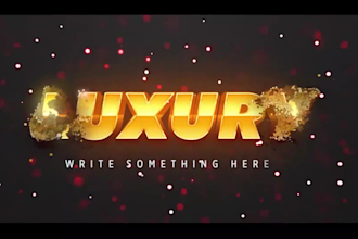 make animated logo and intro for youtube or business