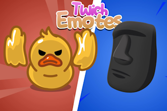 create cool emotes stickers animation for you