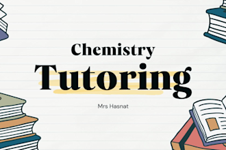 assist in inorganic, organic, analytical chemistry problems