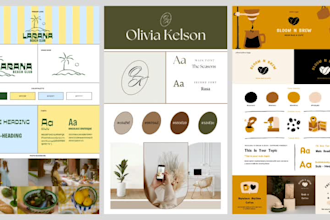 design brand board and brand style for ecommerce