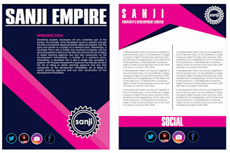 create architectural brochure, presentation and portfolio
