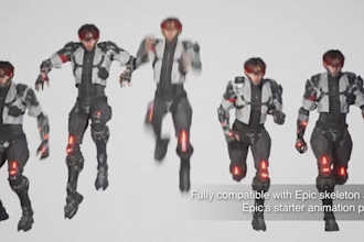 model 3d realistic sci fi mech 3d human avatar metahuman game character robot vr