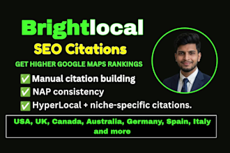 create manually brightlocal citations and business directory
