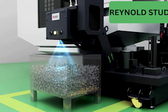create 3d production line animation, industrial factory animation