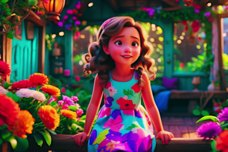 design beautiful children story book illustrations using midjourney ai