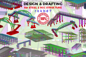do steel structural design and detailing shop drawings