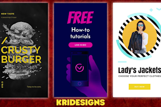 create cutom instagram reels, stories, ads, tiktok
