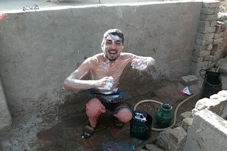 wish and sing happy birthday while bathing